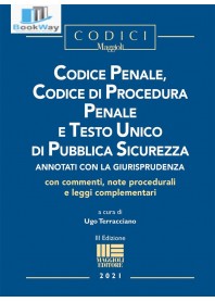 codice penale, codice di procedura penale e testo unico di pubblica sicurezza
