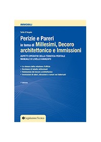 Perizie e Pareri in Tema di Millesimi, Decoro Architettonico e Immissioni di D'Angelo