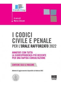 i codici civile e penale per l'orale rafforzato 2022