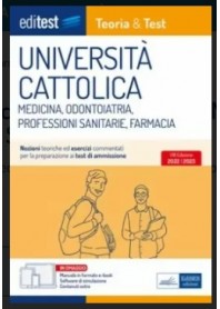 EdiTest Università Cattolica Medicina, Odontoiatria, Professioni Sanitarie, Farmacia Manuale