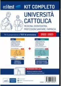 EdiTest Università Cattolica Medicina, Odontoiatria, Professioni Sanitarie, Farmacia Kit