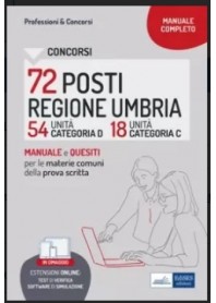 Concorsi 72 Posti Regione Umbria