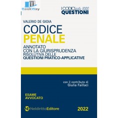 codice penale. codice 1000 questioni 2022