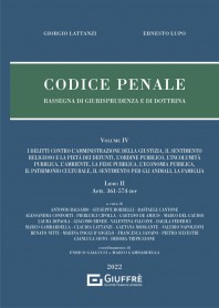 Codice Penale Rassegna di Giurisprudenza e Dottrina vol. IV di Lattanzi