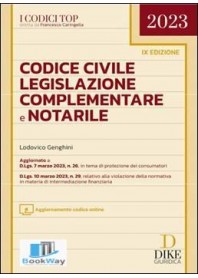 codice civile legislazione complementare e notarile