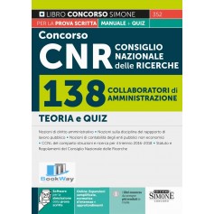 concorso cnr consiglio nazionale delle ricerche - 138 collaboratori di amministrazione - manuale e quiz