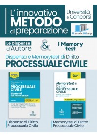 kit dispensa d'autore: diritto processuale civile-memorytest di diritto processuale civile