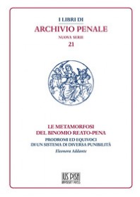 METAMORFOSI DEL BINOMIO REATO-PENA. PRODROMI ED EQUIVOCI DI UN SISTEMA DI DIVERSA PUNIBILITA' (LE) di ADDANTE ELEONORA