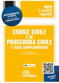 CODICE CIVILE E DI PROCEDURA CIVILE E LEGGI COMPLEMENTARI. CON APP TRIBUNACODICI