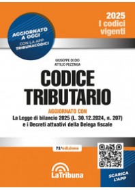 CODICE TRIBUTARIO. CON APP TRIBUNACODICI di DI DIO GIUSEPPE PEZZINGA ATTIL