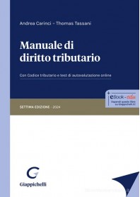 MANUALE DI DIRITTO TRIBUTARIO di CARINCI TASSANI